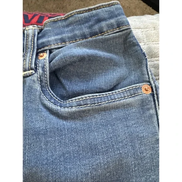 Levi's Boys Youth Jeans  511 Slim Flex Stretch Denim‎ Blue Jeans Size 12 NWT - Picture 8 of 12